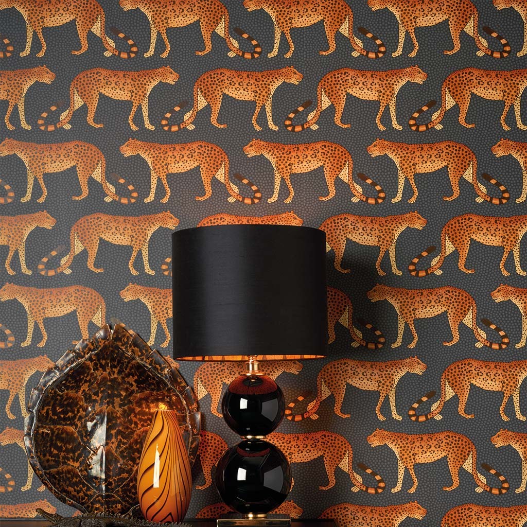 Iec Leopard Walk 109 - Cole And Son Leopard Walk - HD Wallpaper 