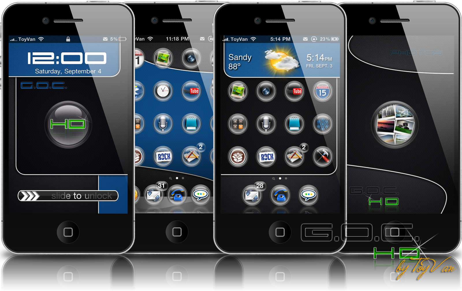 Iphone 4 Theme - HD Wallpaper 