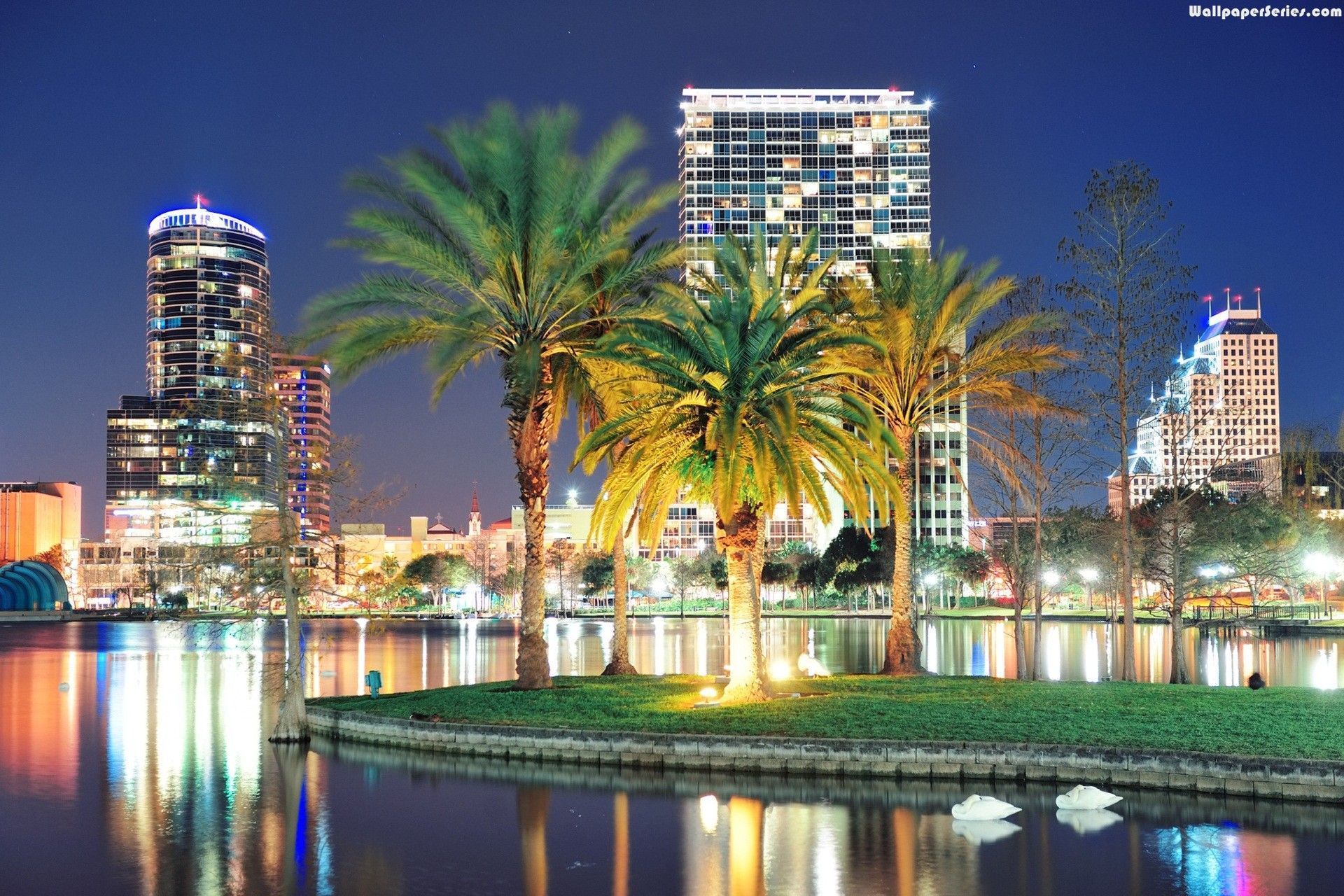 Orlando Wallpaper - Picture - Orlando Night - HD Wallpaper 