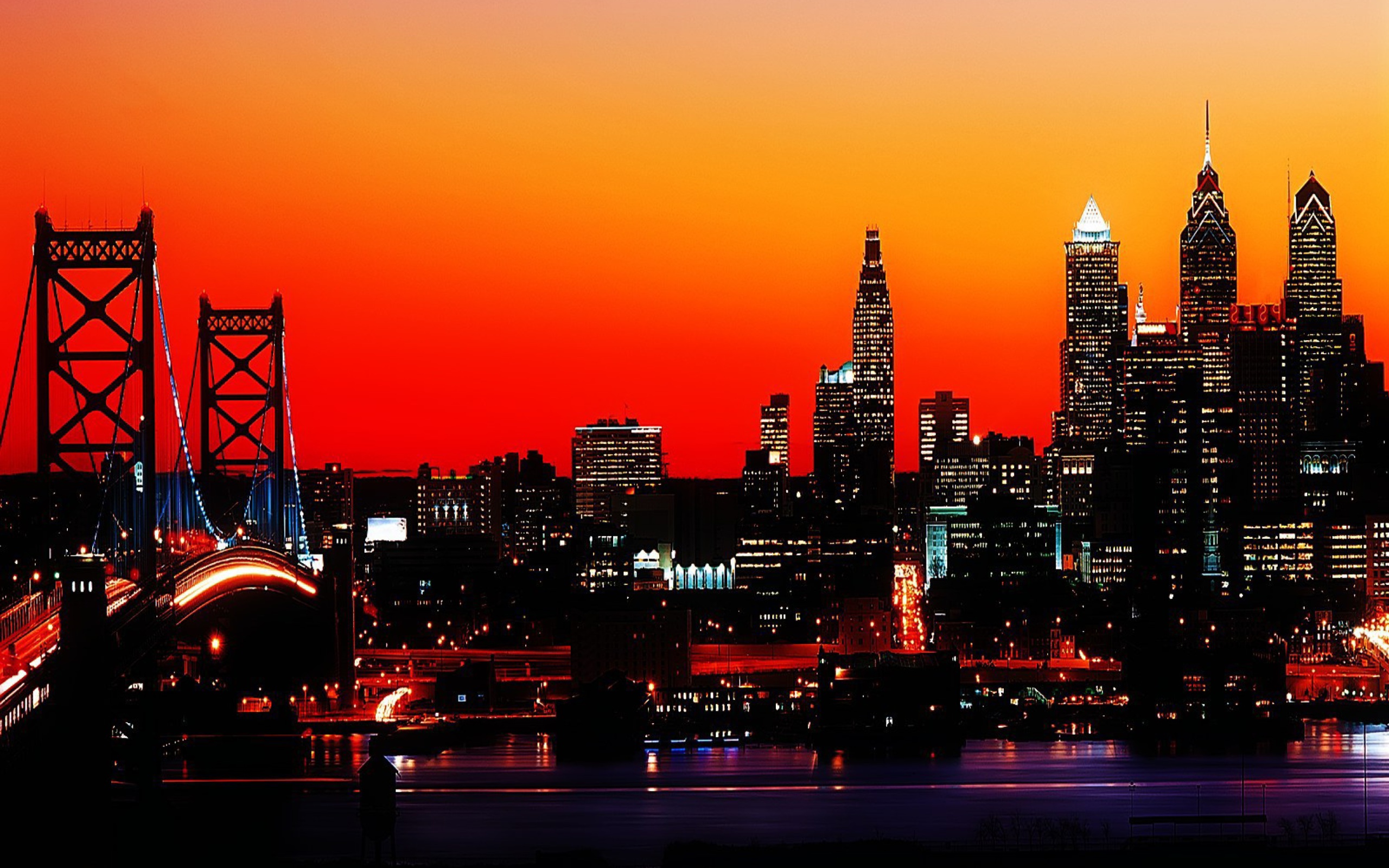 Iphone Philly Skyline Background - HD Wallpaper 