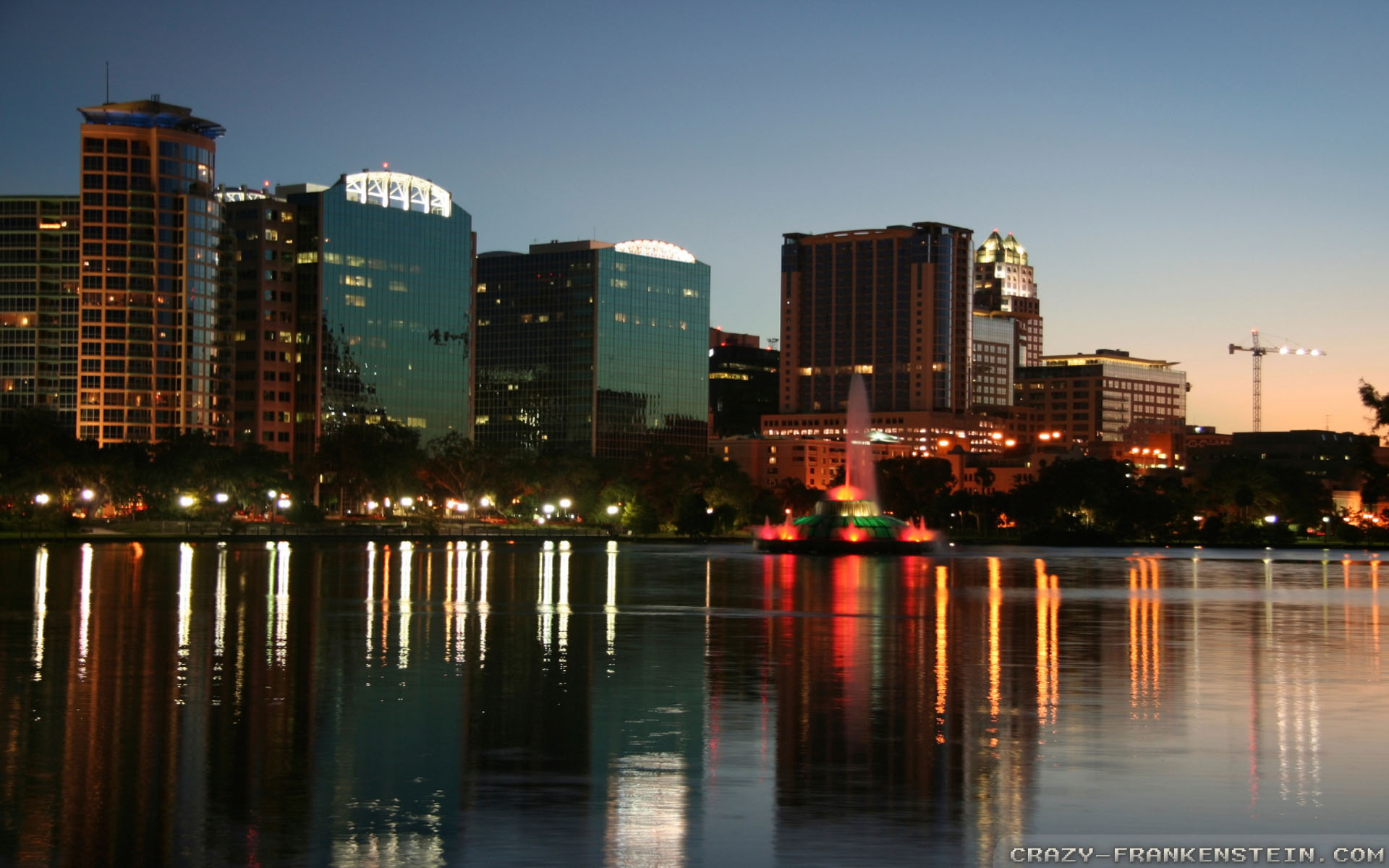 Orlando Florida Skyline - HD Wallpaper 