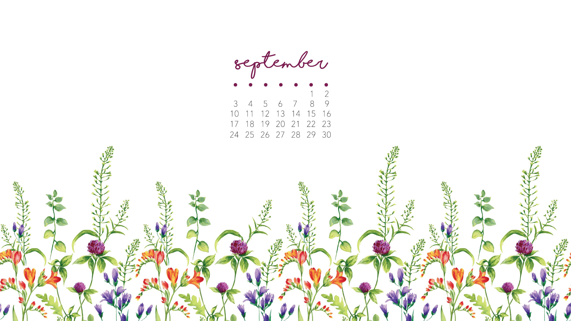 September Desktop Wallpaper 2018 - HD Wallpaper 