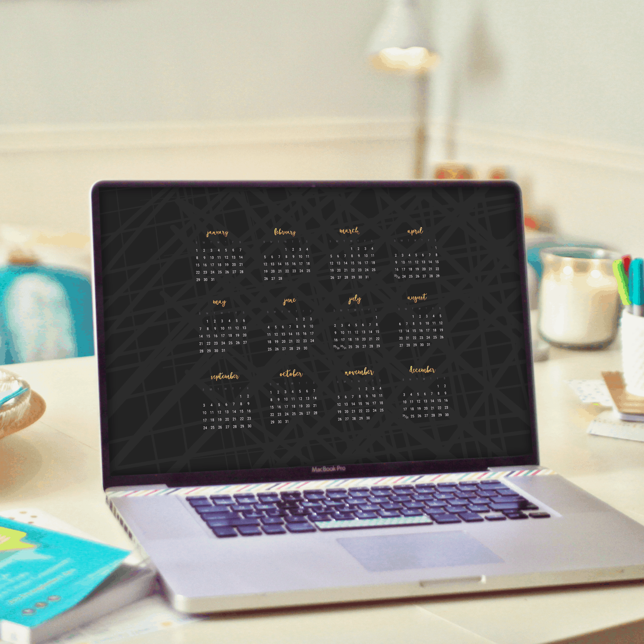 Audrey From Oh So Lovely Blog Shares 16 Free 2017 Desktop - Wallpaper - HD Wallpaper 