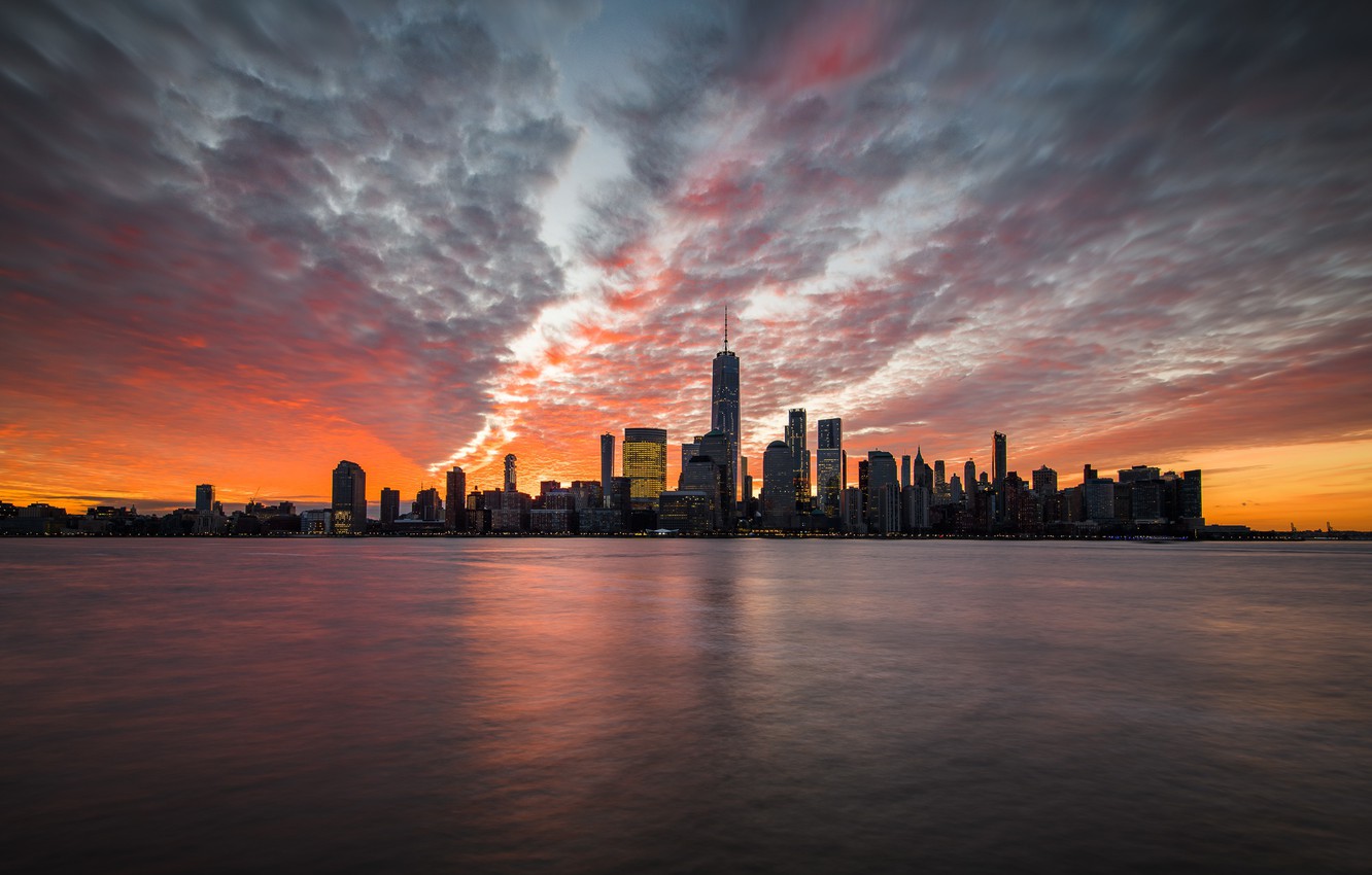 Photo Wallpaper New Jersey, Jersey City, Exchange Place - Hd New Jersey - HD Wallpaper 