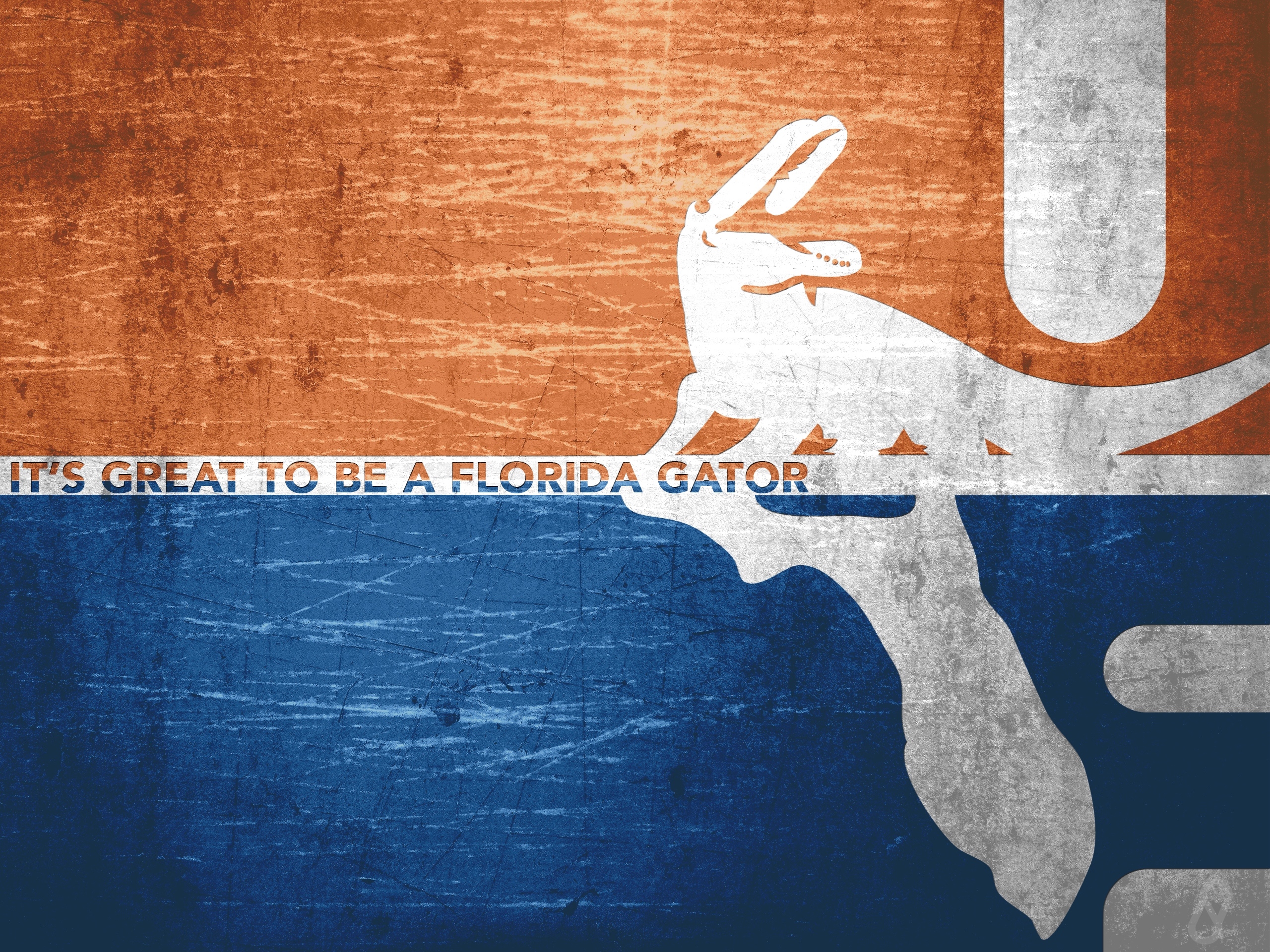 Retro Florida Gators Logo - HD Wallpaper 