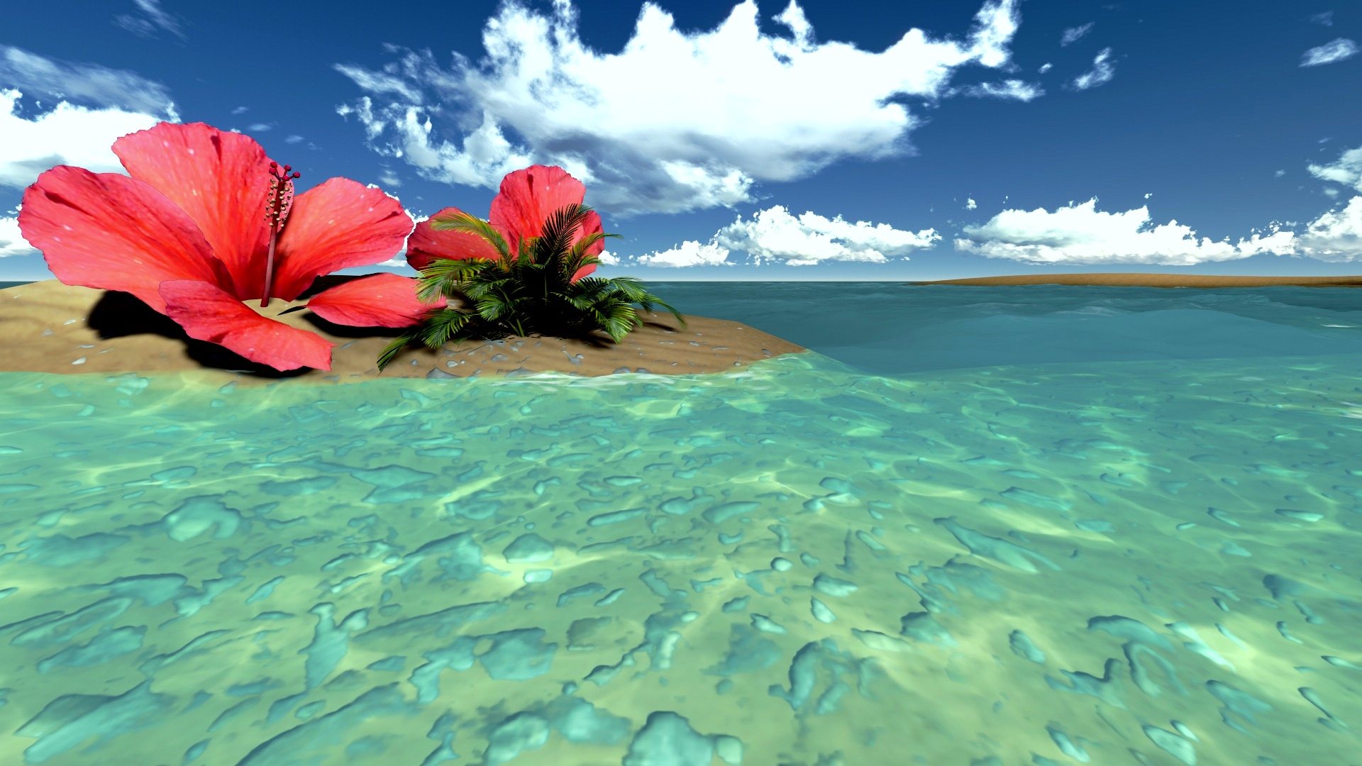 Tropical Free Beach Backgrounds - HD Wallpaper 