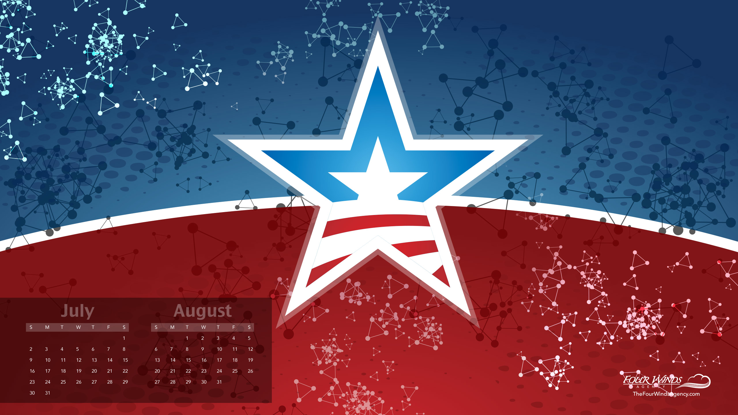 Red White Blue Graphic Design Desktop Wallpaper Calendar - Flag Of Socialist Bosnia - HD Wallpaper 