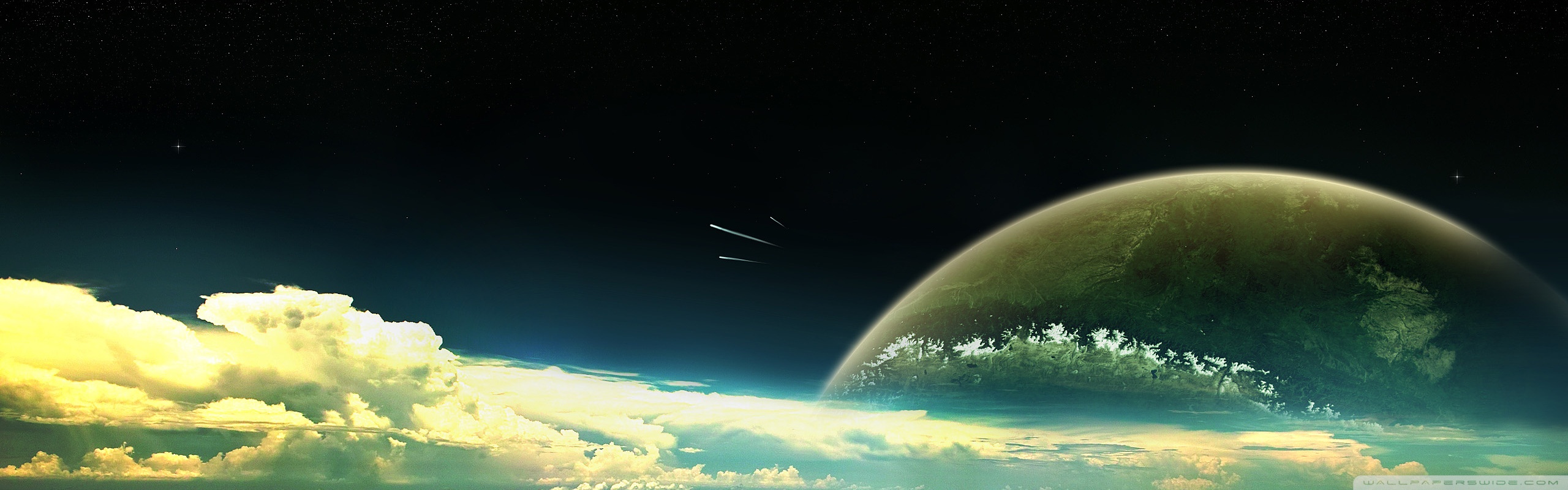 Panorama Wallpaper Space - HD Wallpaper 