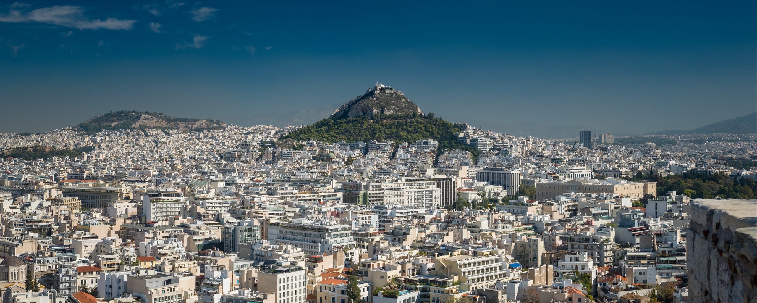 Wallpaper City, View From Above, Buildings, Athens, - Mount Lycabettus - HD Wallpaper 
