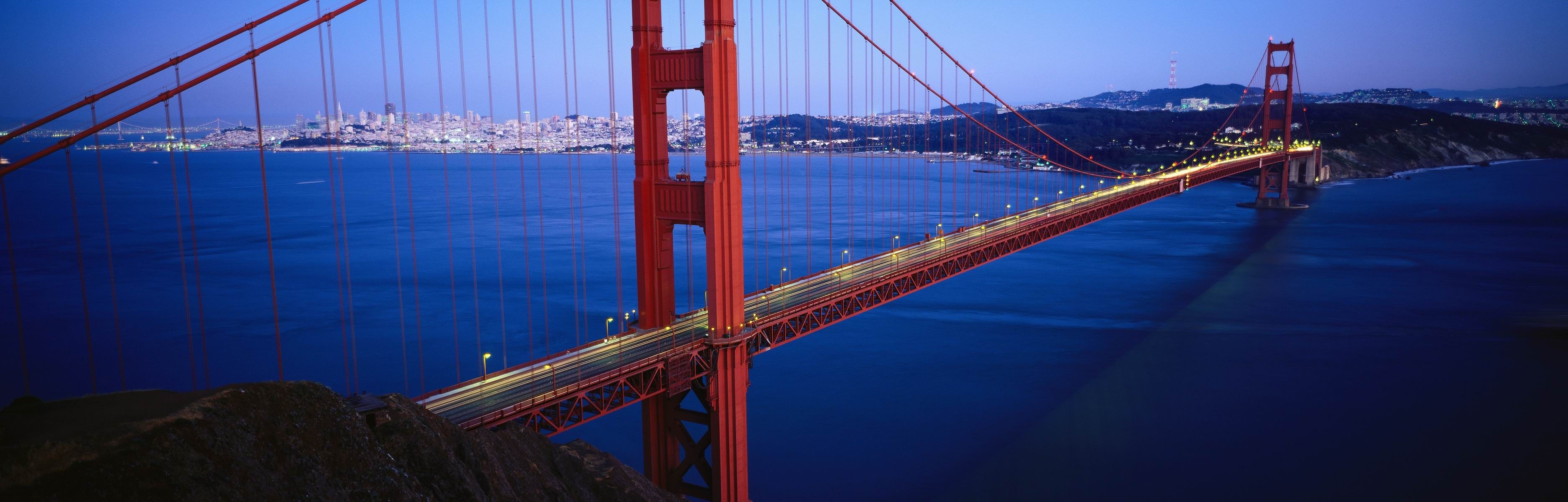 Panorama Wallpaper - Dual Screen Wallpaper San Francisco - HD Wallpaper 