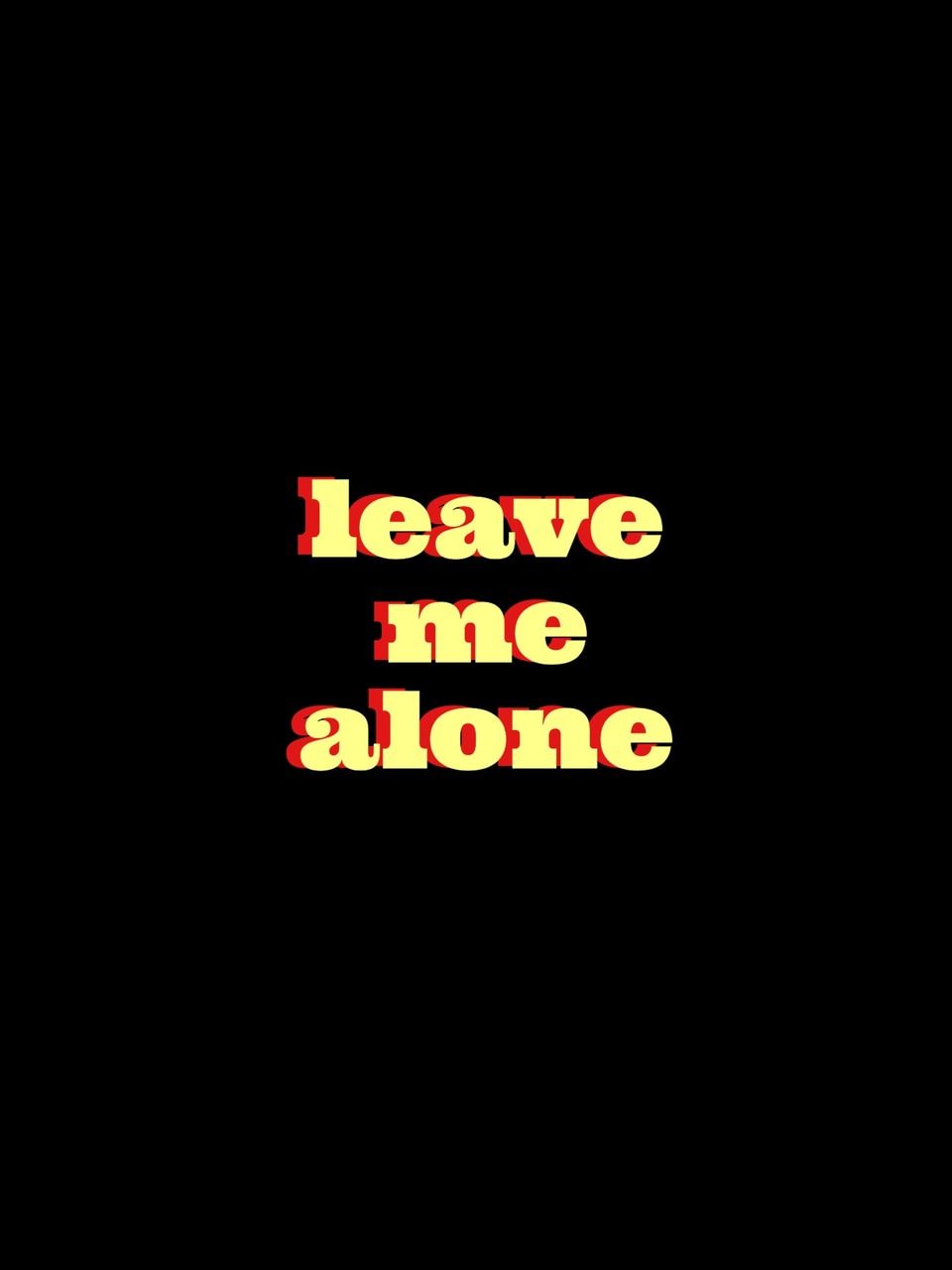Leave Me Alone Aesthetic - 960x1280 Wallpaper 