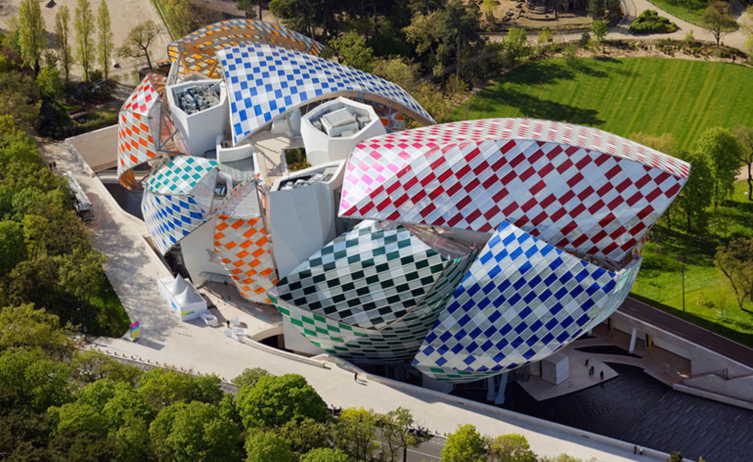Fondation Louis Vuitton Buren - HD Wallpaper 