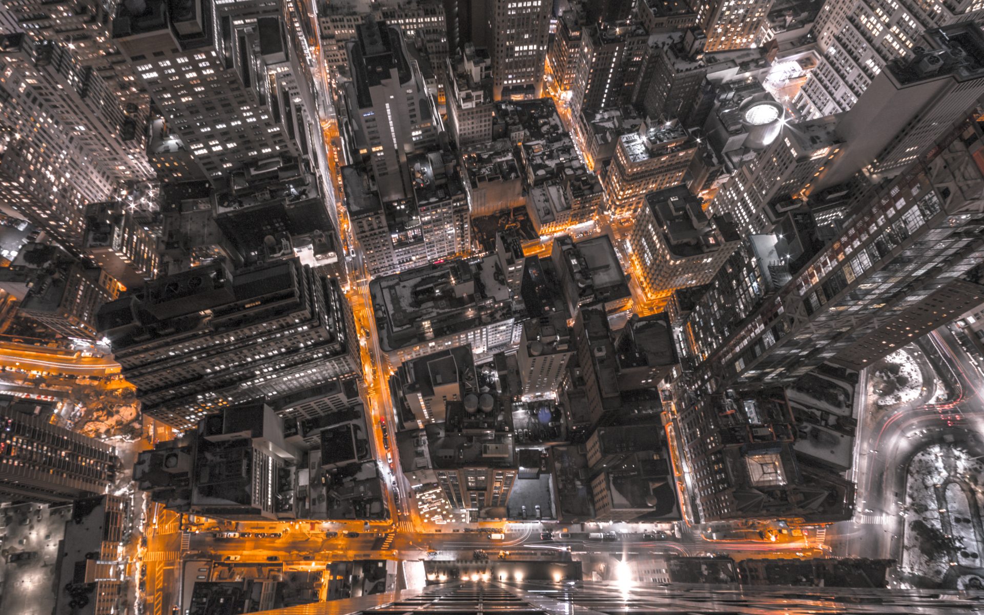 City Night Top Shot - HD Wallpaper 