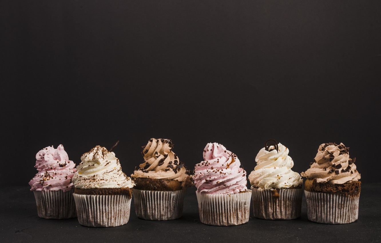 Wallpaper Chocolate Black Cake Party Cream Dessert - Cupcakes Pelicula Hotel Transylvania - HD Wallpaper 