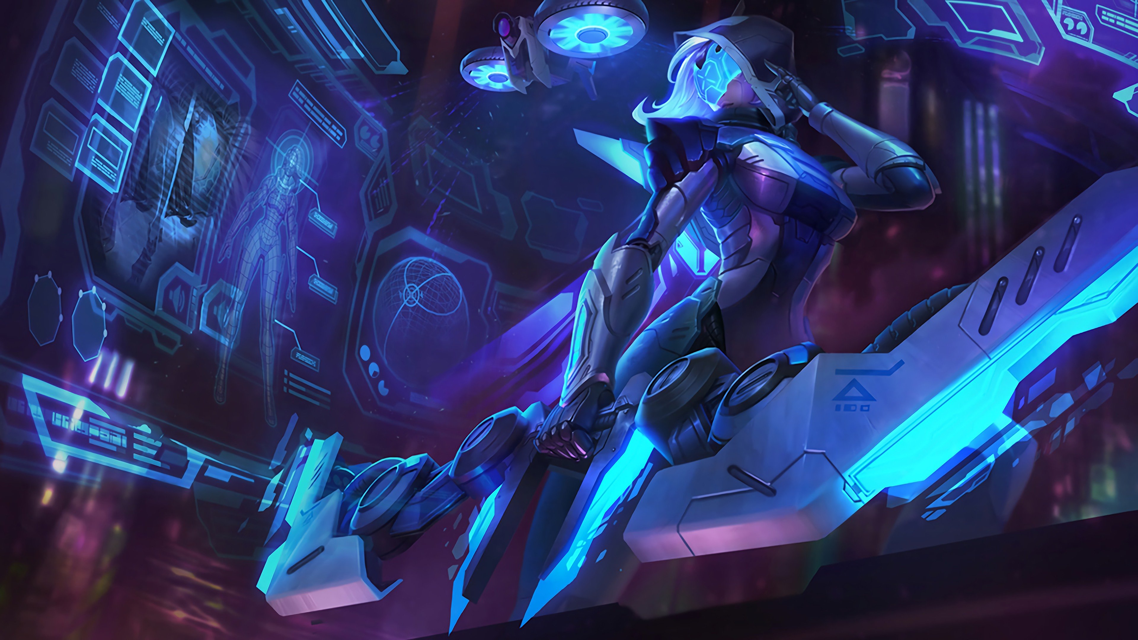 Awesome Ashe Free Wallpaper Id - Project Ashe Splash Art - HD Wallpaper 
