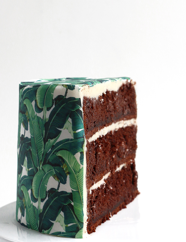 Wallpaper Cake - Tropical Print Cake - HD Wallpaper 