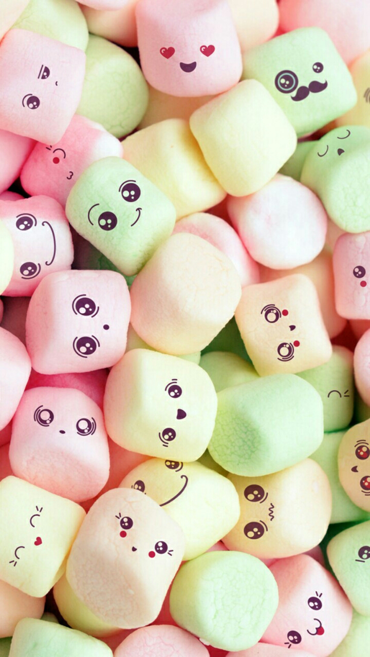 Marshmallow Kawaii - HD Wallpaper 