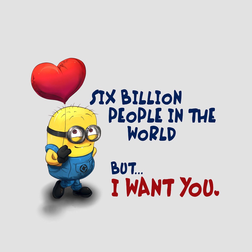 @big Bangtan Edit
cute Minion Wallpaper 
for All The - Six Billion People In The World But - HD Wallpaper 