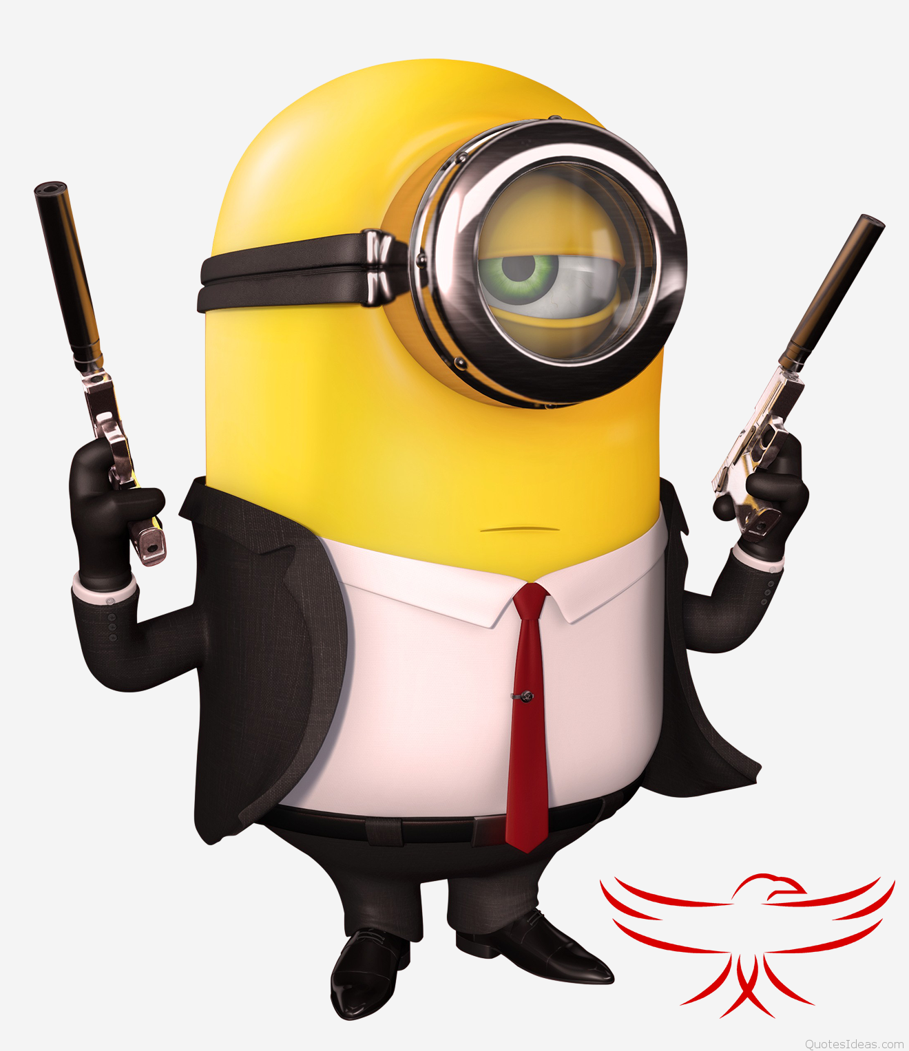 Minon-hitman - Minion Hitman Png - HD Wallpaper 