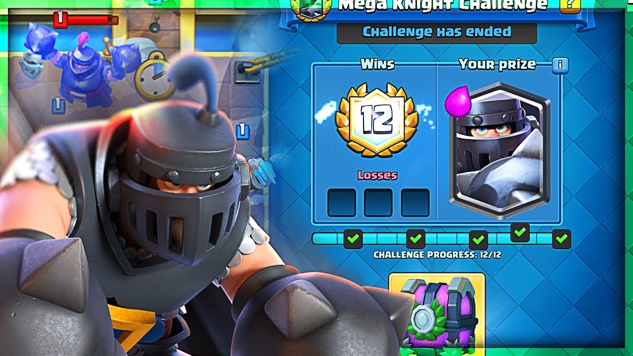 Mega Knight Clash Royale Deck - HD Wallpaper 