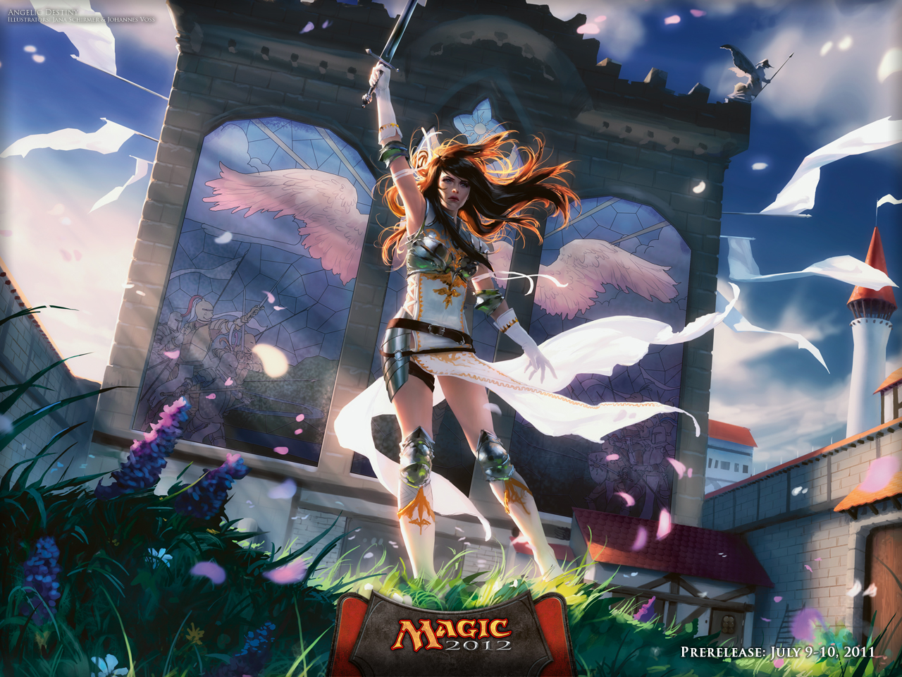 Mtg Angelic Destiny Art - HD Wallpaper 