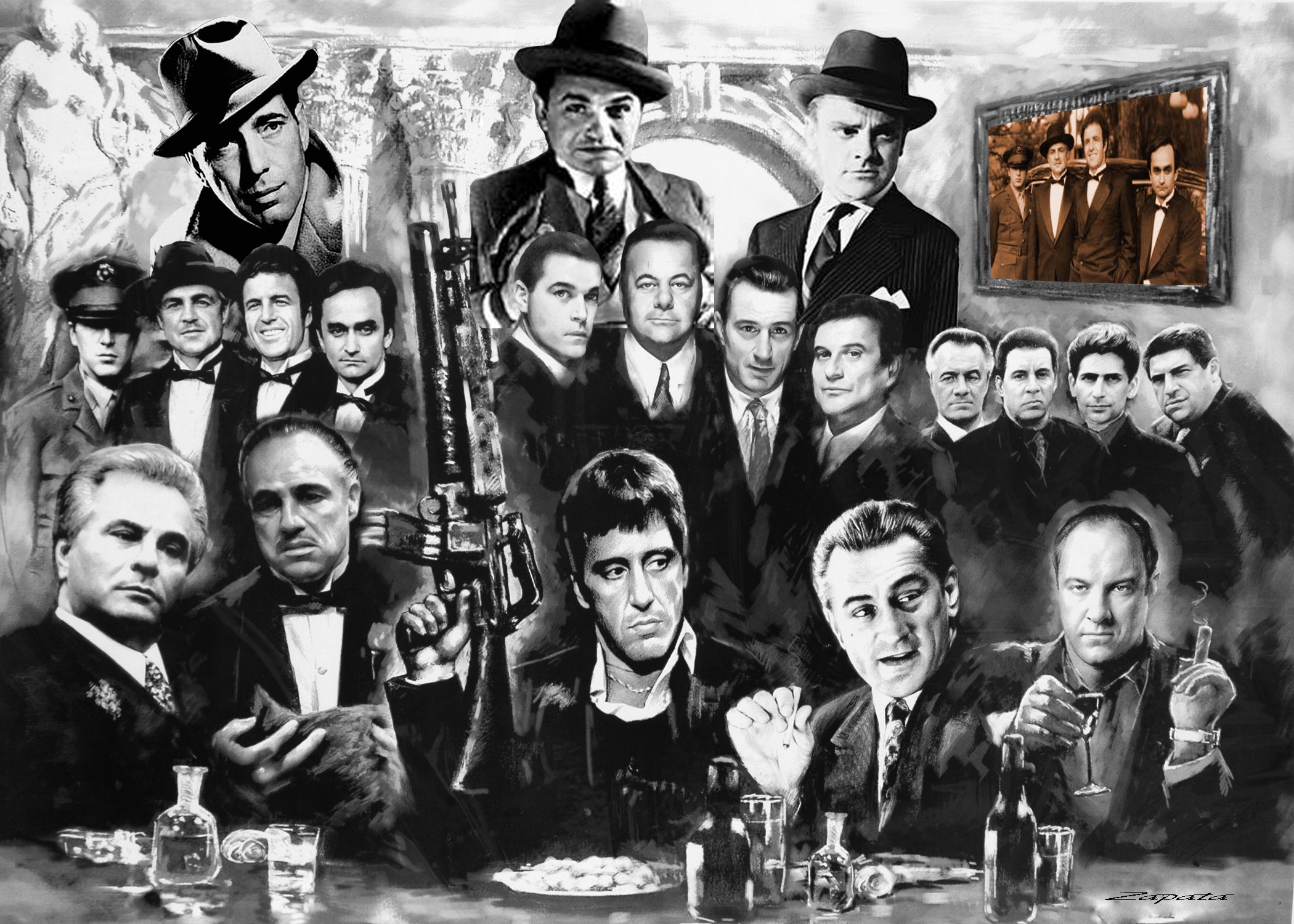 Goodfellas Scarface Godfather - HD Wallpaper 