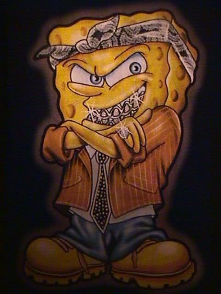 Gangster Spongebob 728x970 Wallpaper Teahub Io