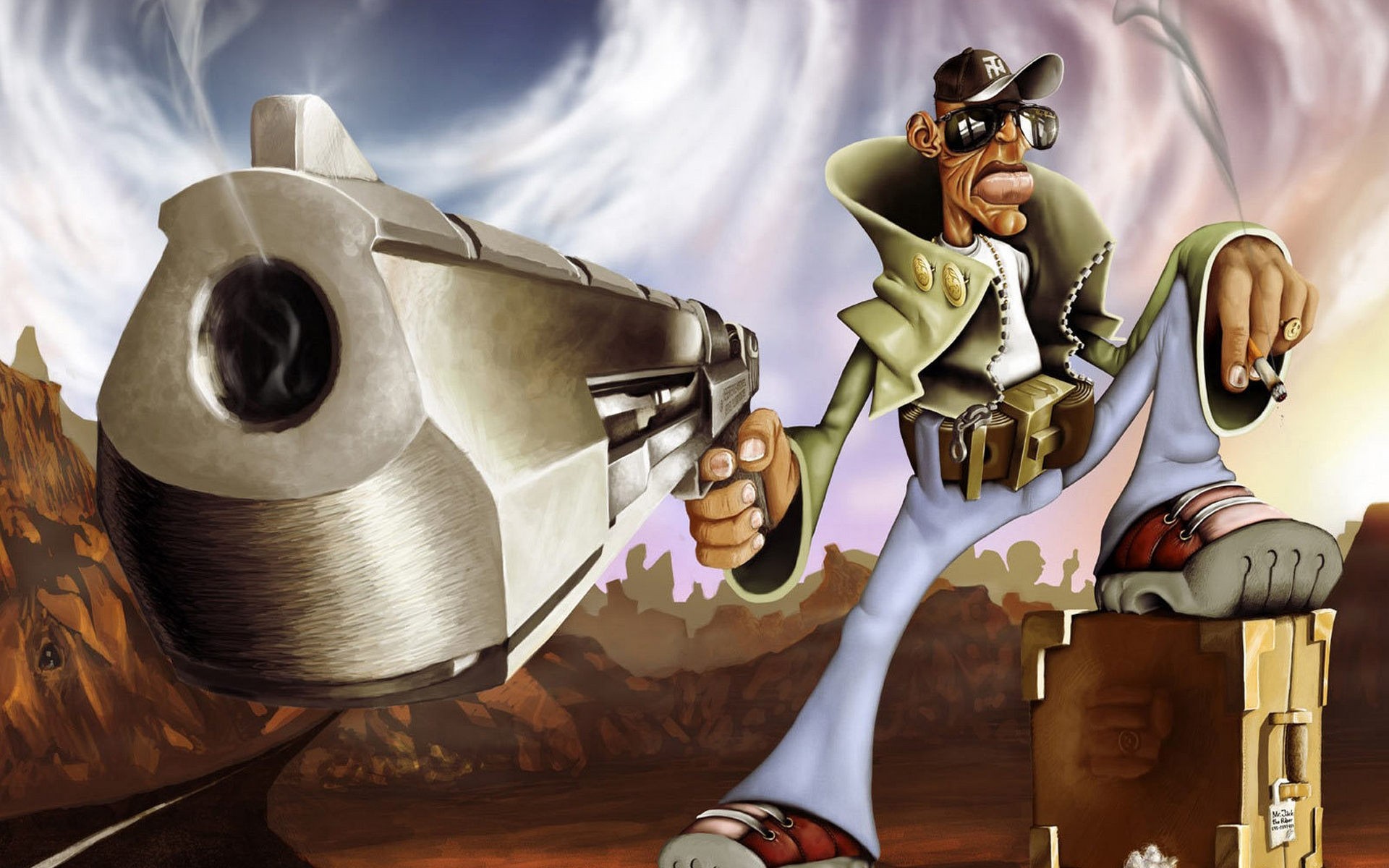 3d Wallpaper Gangster - HD Wallpaper 