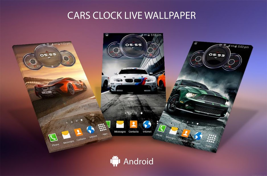 Car Clock Live Wallpaper For Android - HD Wallpaper 