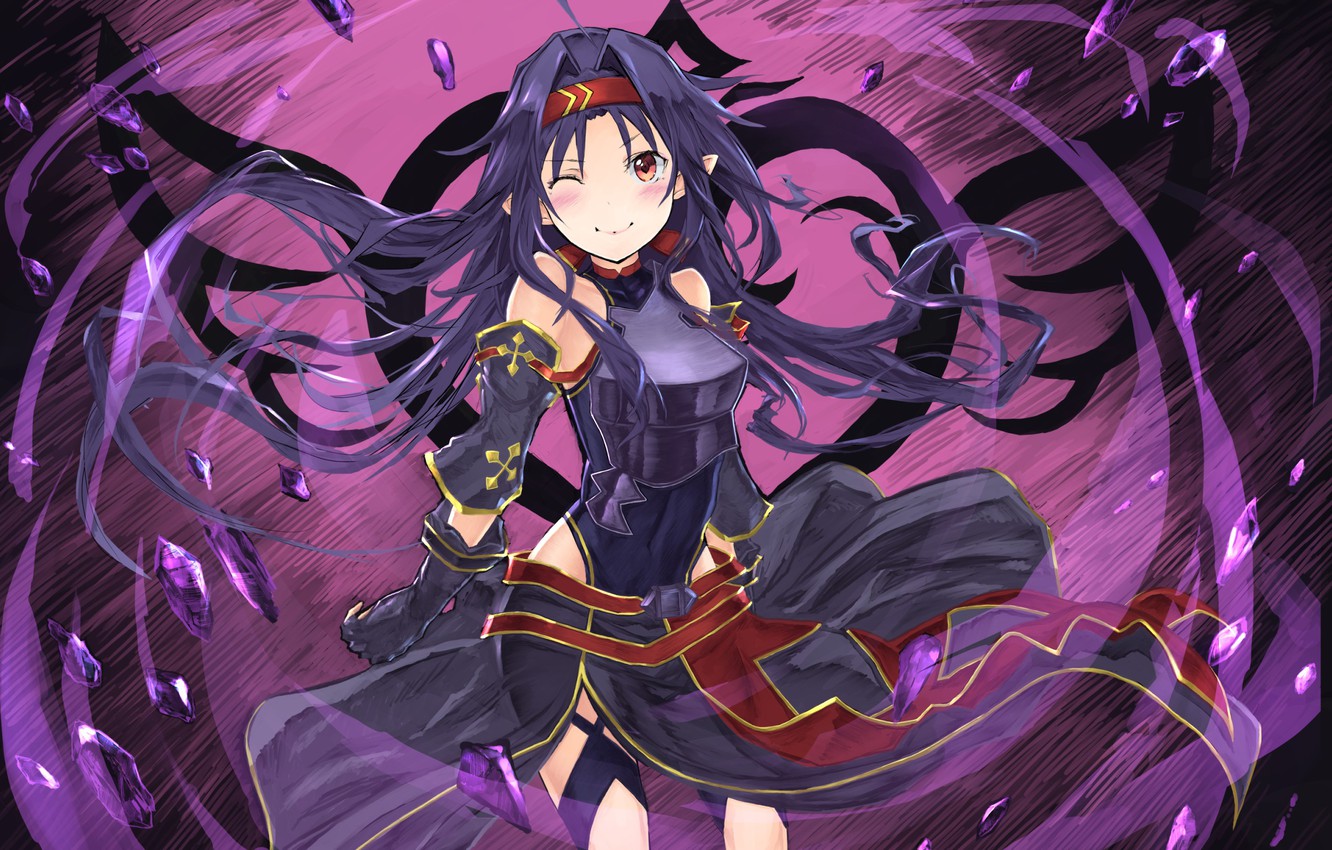 Photo Wallpaper Girl, Game, Armor, Anime, Asian, Manga, - Yuuki Wallpaper Sword Art Online - HD Wallpaper 