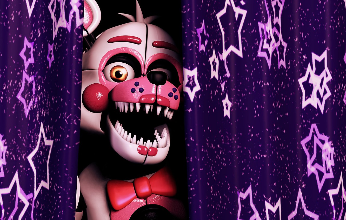 Photo Wallpaper The Game, Curtain, Five Nights At Freddy - Five Nights At Freddy's - HD Wallpaper 