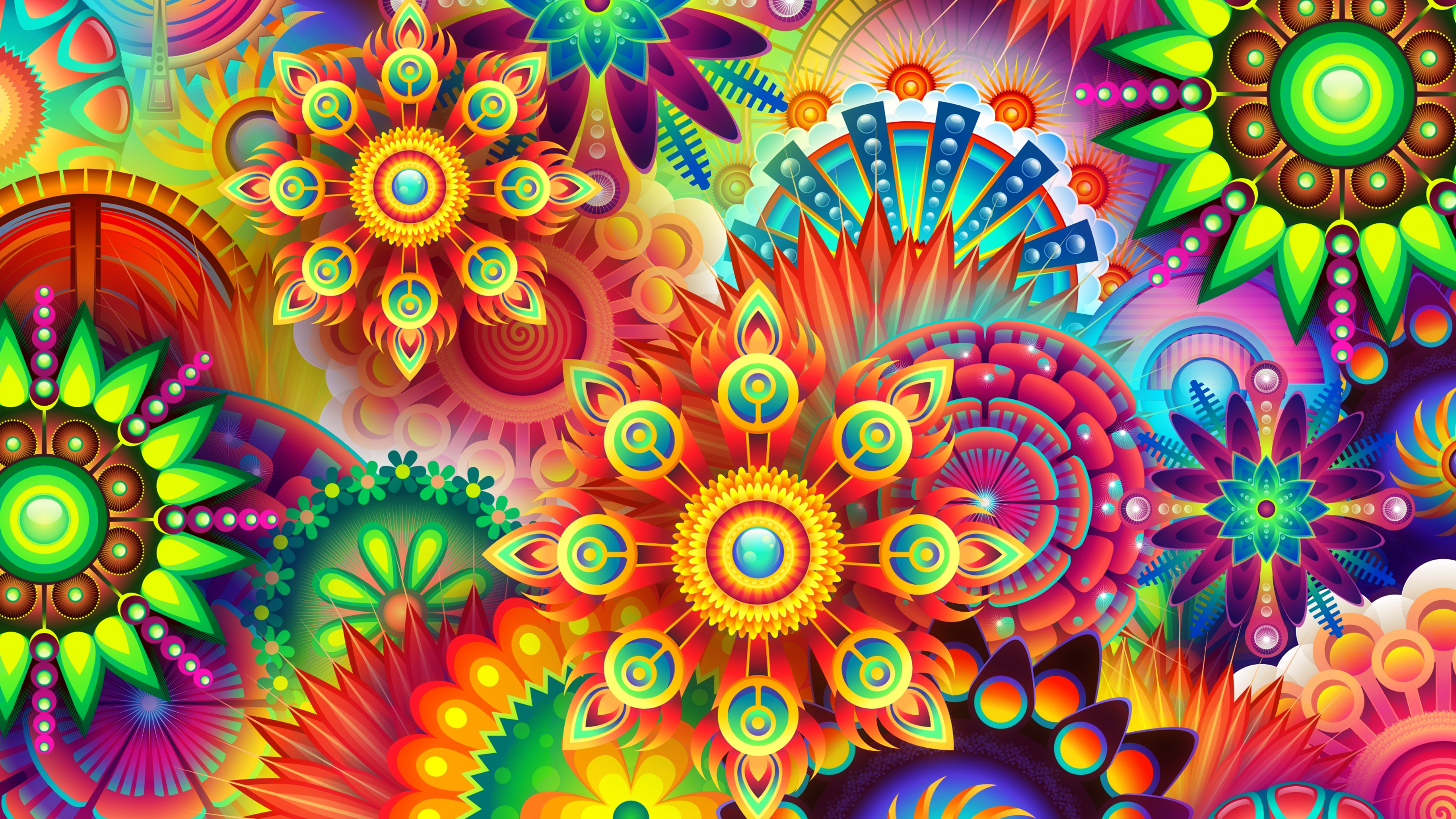 Summer Of Love Psychedelic Art - HD Wallpaper 