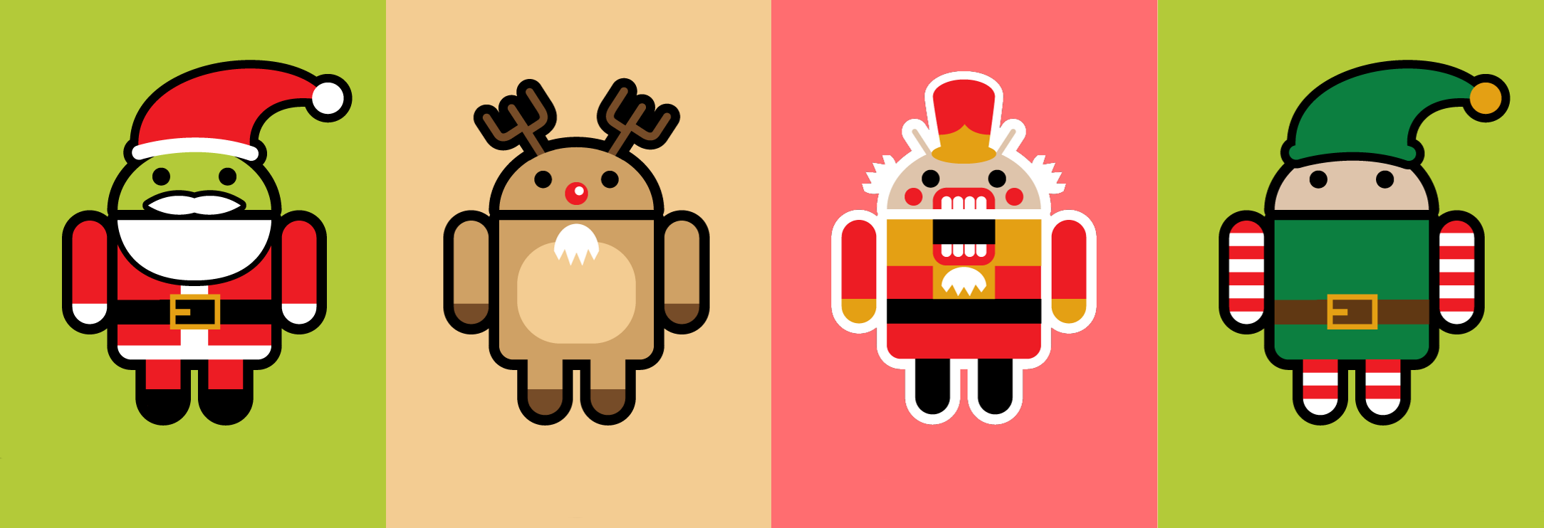 Android Christmas - HD Wallpaper 