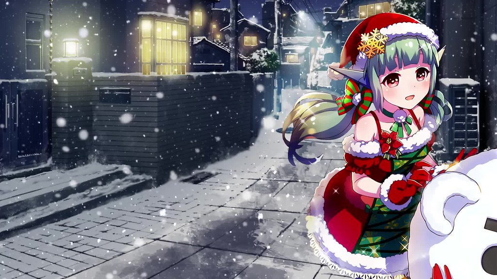 Anime Christmas - HD Wallpaper 