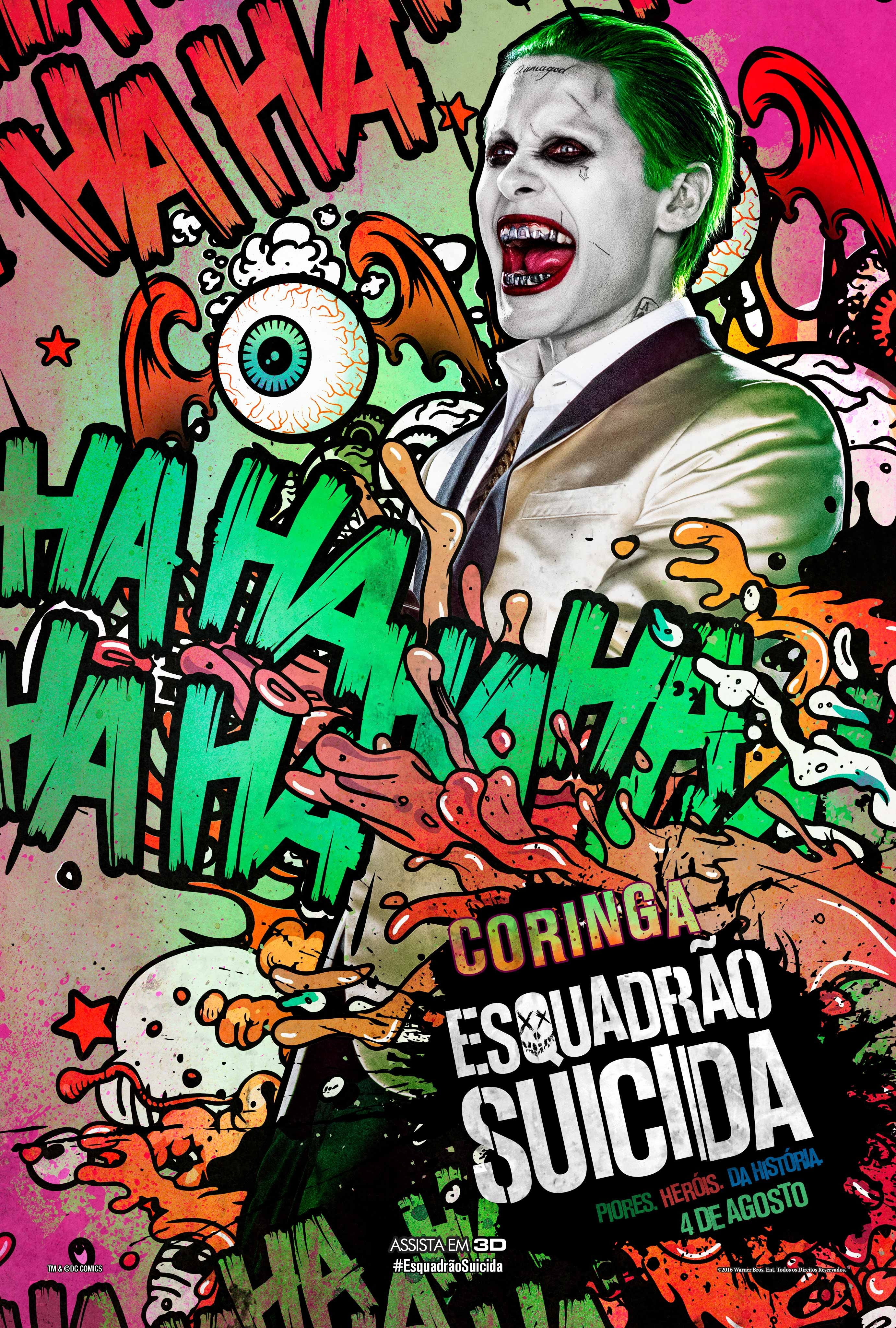 Joker Suicidé Squad Poster - HD Wallpaper 