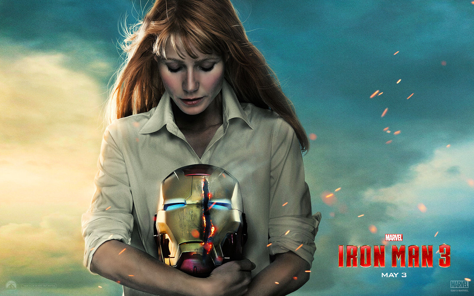 Iron Man 3 Pepper Potts Hd Desktop Wallpaper - Ironman Pepper Potts - HD Wallpaper 