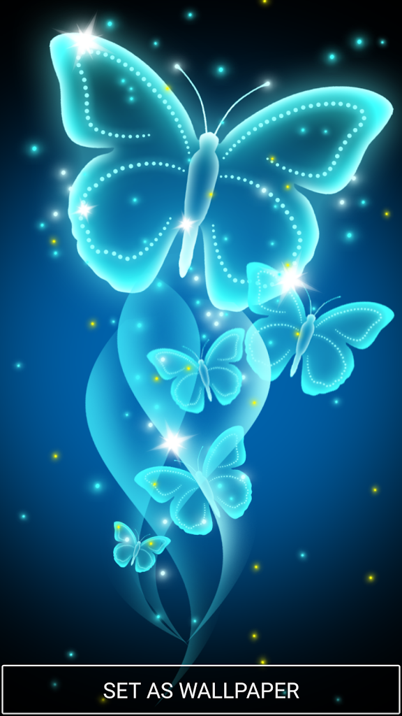 Butterfly Live Wallpaper Hd - Neon Butterfly Live - HD Wallpaper 