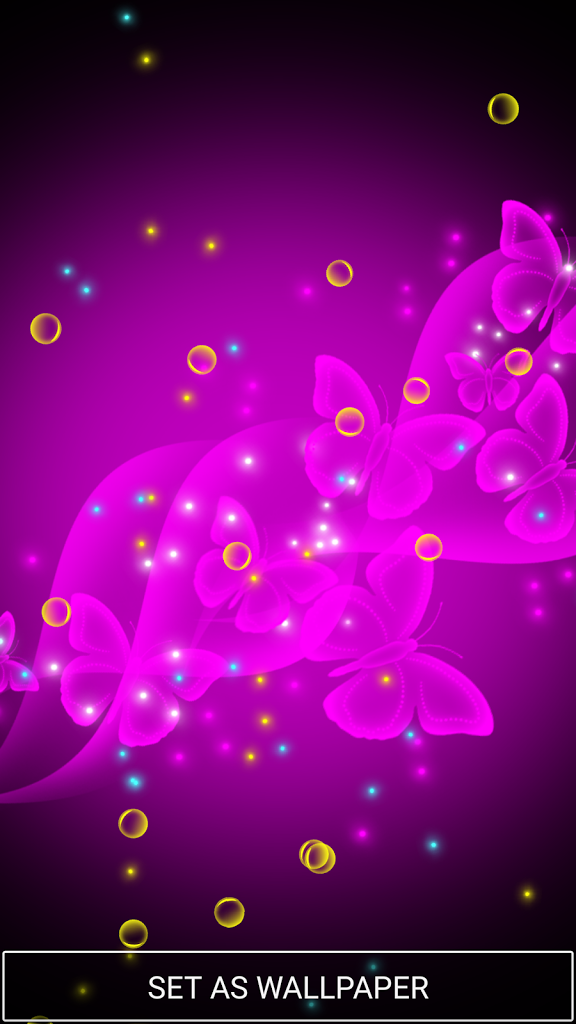 Neon Butterfly Live Wallpaper Free Download Of Android - Живые Неоновые Обои Скачать Бесплатно - HD Wallpaper 