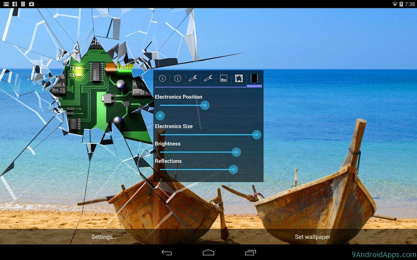 Crack Screen 3d Background - HD Wallpaper 