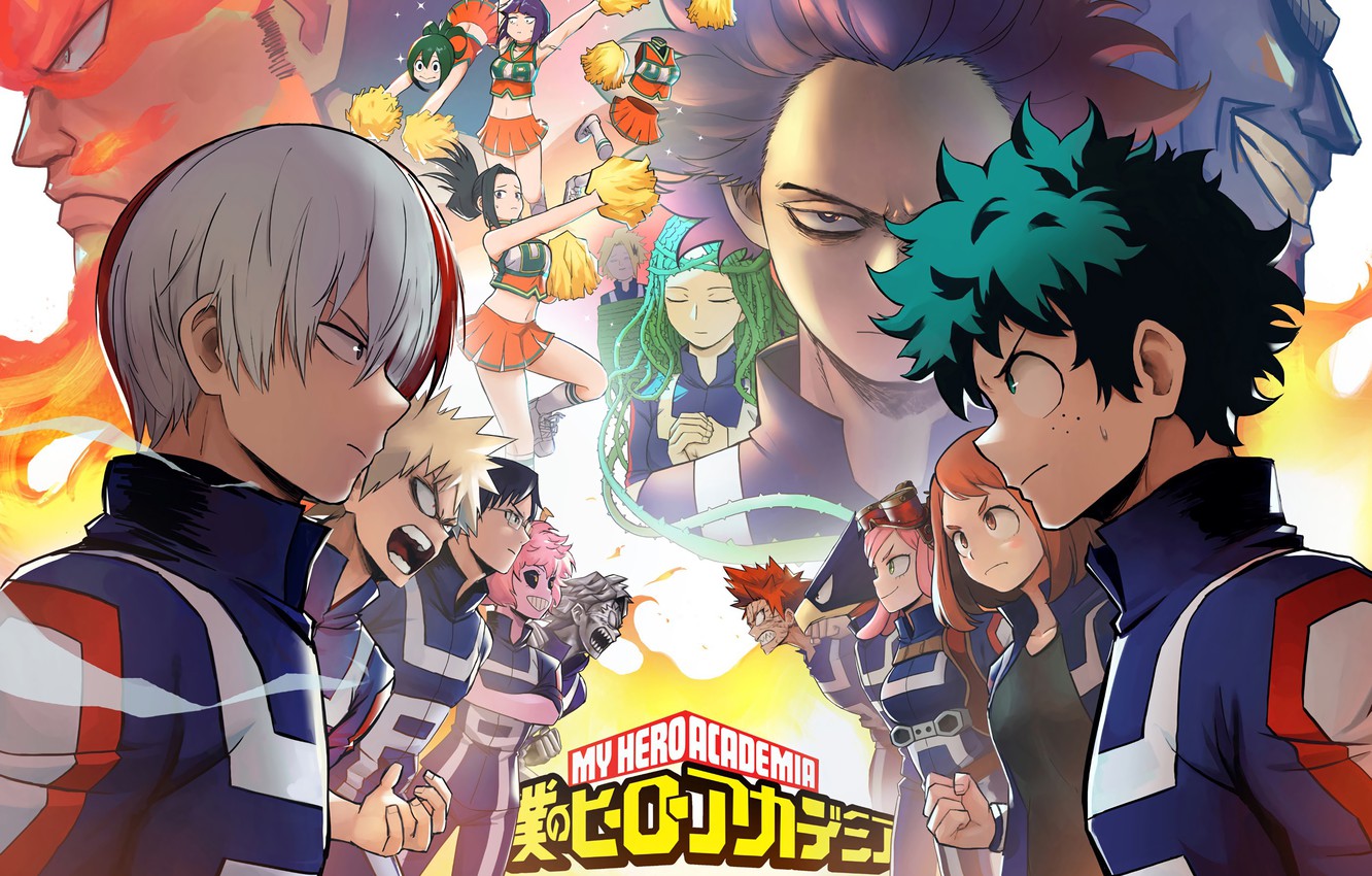 Photo Wallpaper Anime, Hero, Asian, Manga, Asiatic, - My Hero Academia Ua Sports Festival - HD Wallpaper 