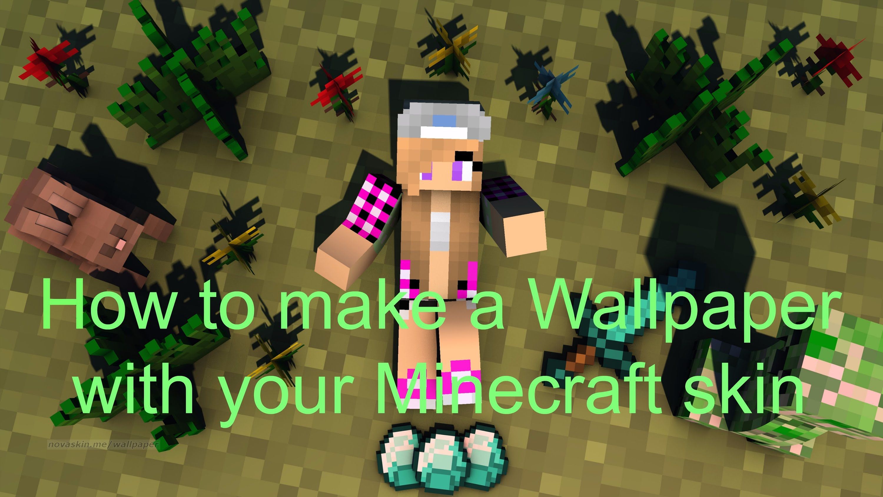 How To Make A Wallpaper With Your Minecraft Skin - Minecraft Skin Wallpaper  3d - 3000x1688 Wallpaper 