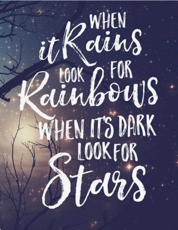 When It Rains Look For Rainbow - Calligraphy - HD Wallpaper 