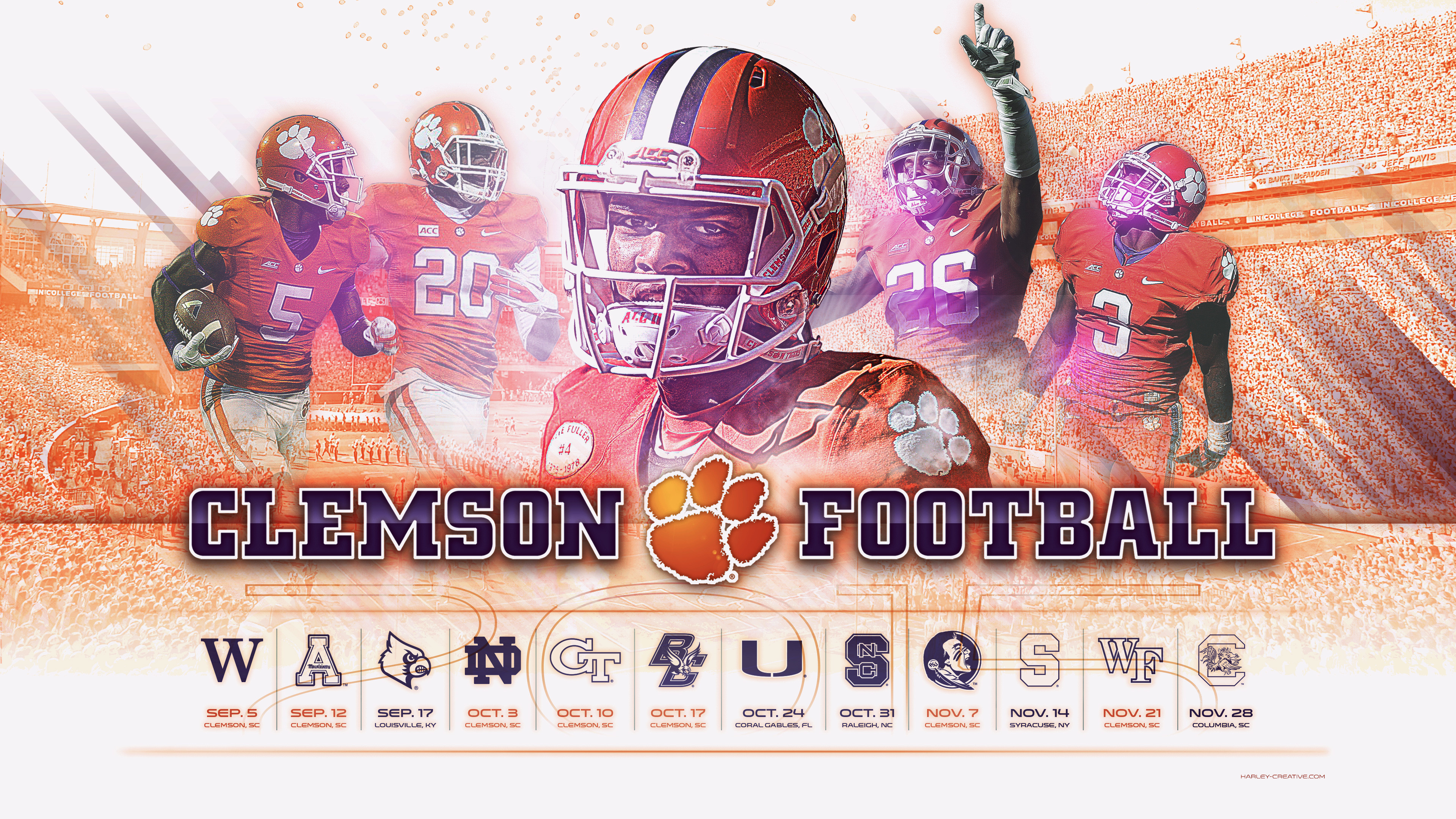 Fantastic Clemson Football Wallpaper Hd Wallpapers - Clemson Tigers Football - HD Wallpaper 