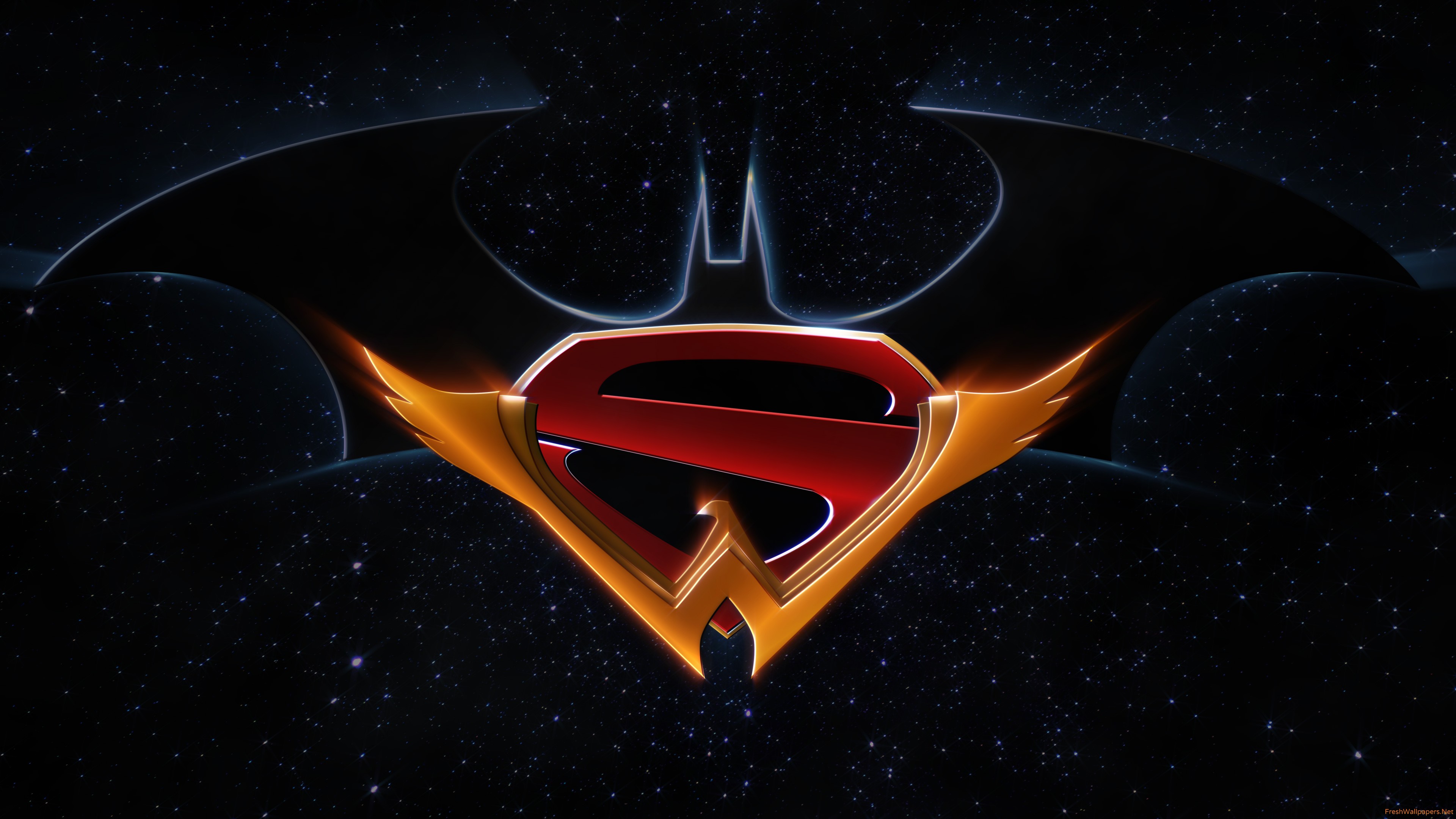 Batman Superman Wonder Woman Trinity Logo - HD Wallpaper 