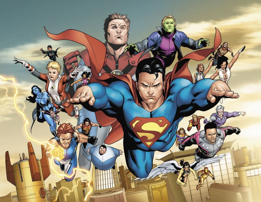 Superman Legion Of Super Heroes Comics - HD Wallpaper 