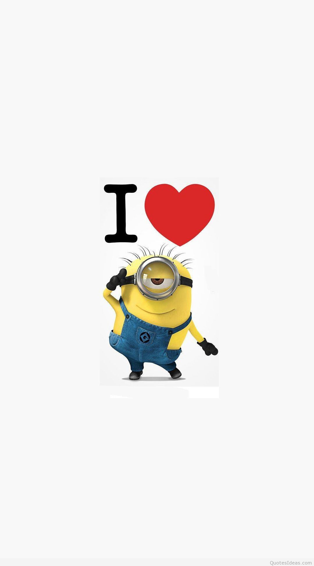 I Love Minions Cartoon Mobile Wallpaper 2446 
 Data - Minion Love - HD Wallpaper 