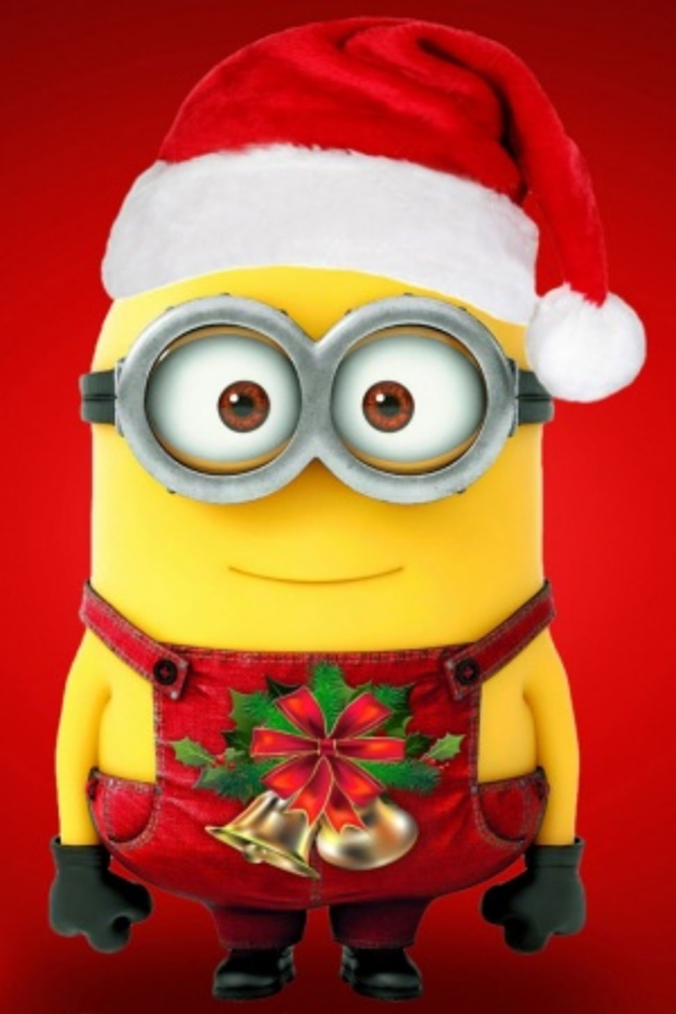 Bob The Minion Hd Wallpaper - Merry Christmas Minion - HD Wallpaper 