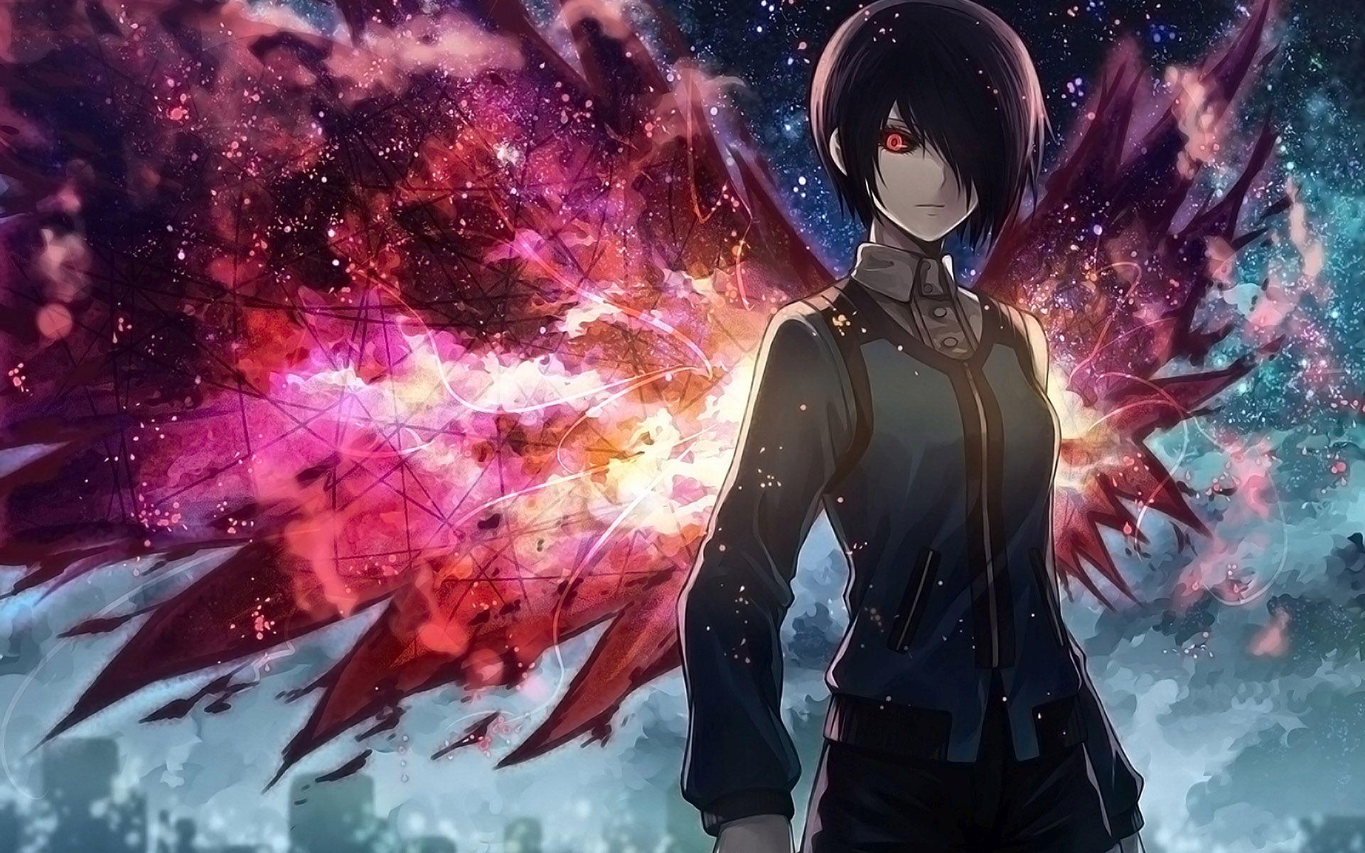 Hd Ken Kaneki With Wings - Tokyo Ghoul Wallpaper Touka - HD Wallpaper 