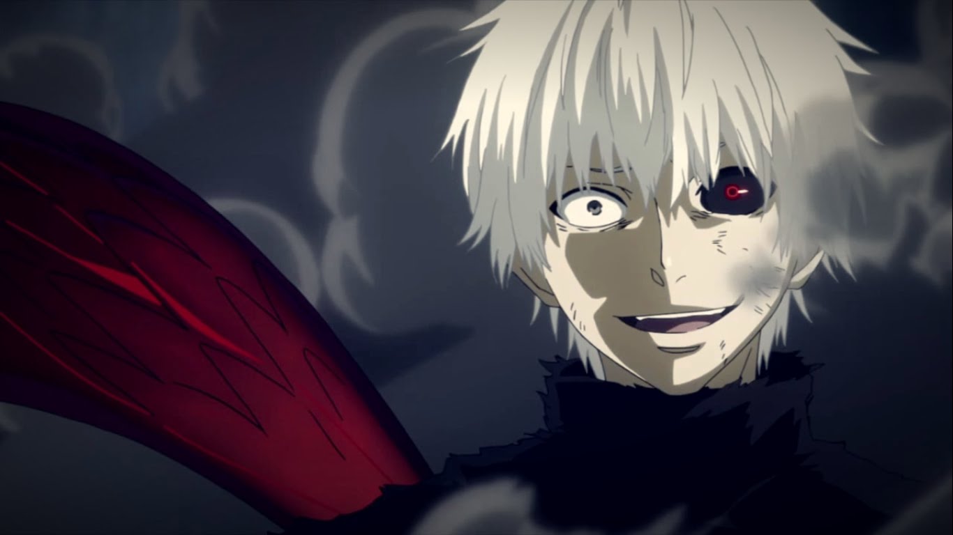 Tokyo Ghoul Kaneki Smile 1366x768 Wallpaper Teahub Io