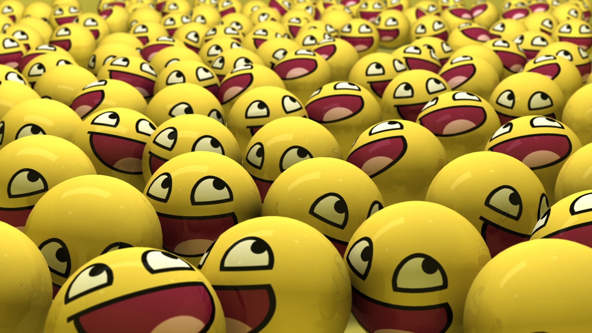 3d Emoji Wallpaper 22699 
 Data-src - Lot Of Smiley Faces - HD Wallpaper 